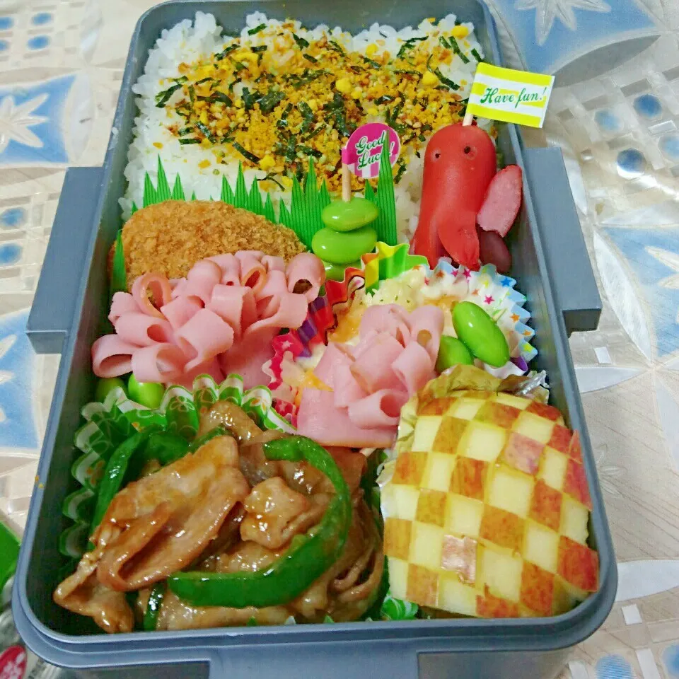 長男君のお弁当🍱|りらさん