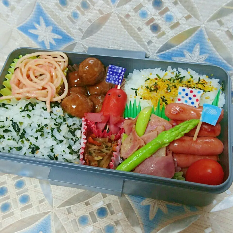 長男君のお弁当🍱|りらさん