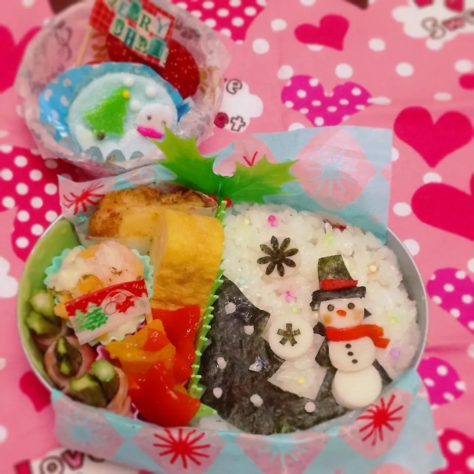 kikokaiさん☆スノーマン☆クリスマス弁当*\(^o^)|Harumiさん