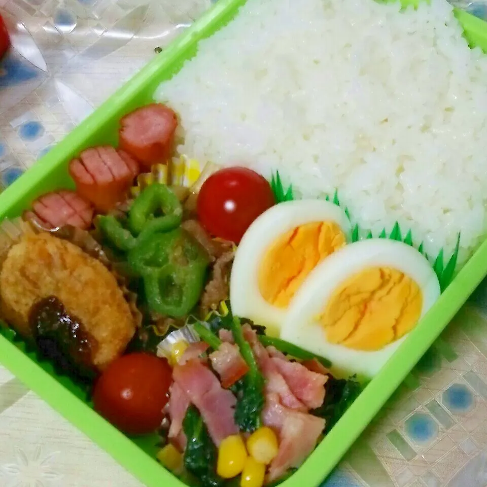 Snapdishの料理写真:旦那さん夜勤お弁当("⌒∇⌒")|りらさん