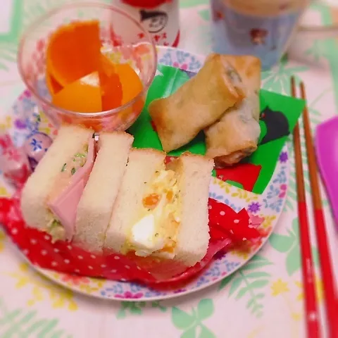 玉子とツナサンド（≧∇≦）朝食|Harumiさん