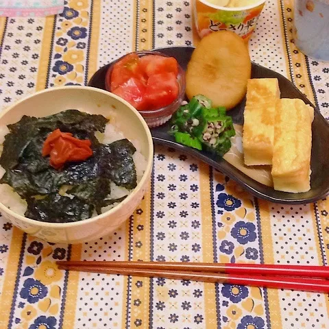 朝食ー海苔ご飯|Harumiさん