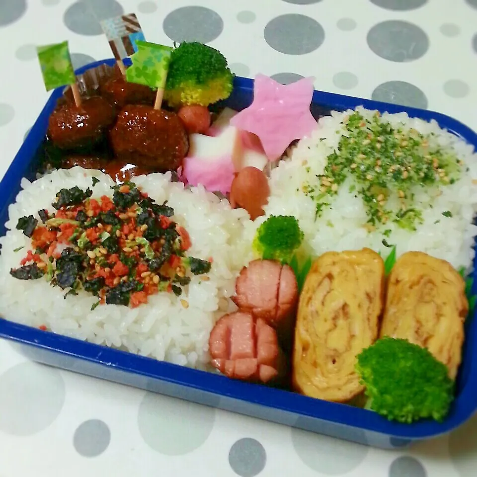 Snapdishの料理写真:旦那さん夜勤お弁当(☆∀☆)|りらさん