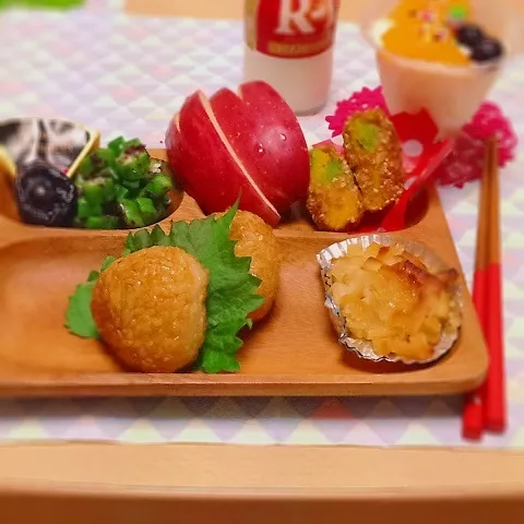 Snapdishの料理写真:焼きおにぎり〜朝食♥︎|Harumiさん