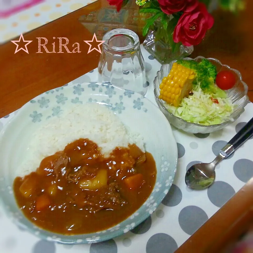 カレーライスの晩ご飯☆|りらさん