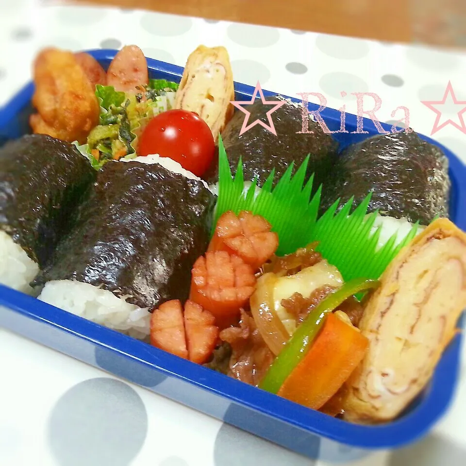 旦那さん夜勤お弁当(*≧∀≦*)|りらさん