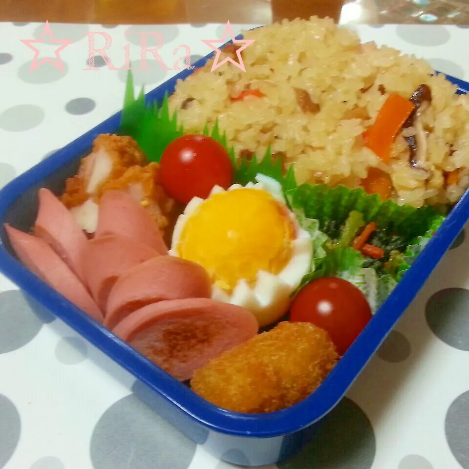 Snapdishの料理写真:旦那さん夜勤お弁当(*≧∀≦*)|りらさん