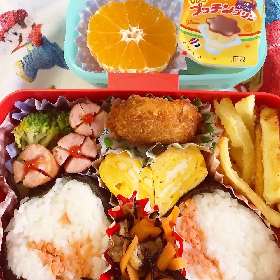 Snapdishの料理写真:息子くん弁当|harutomomamaさん