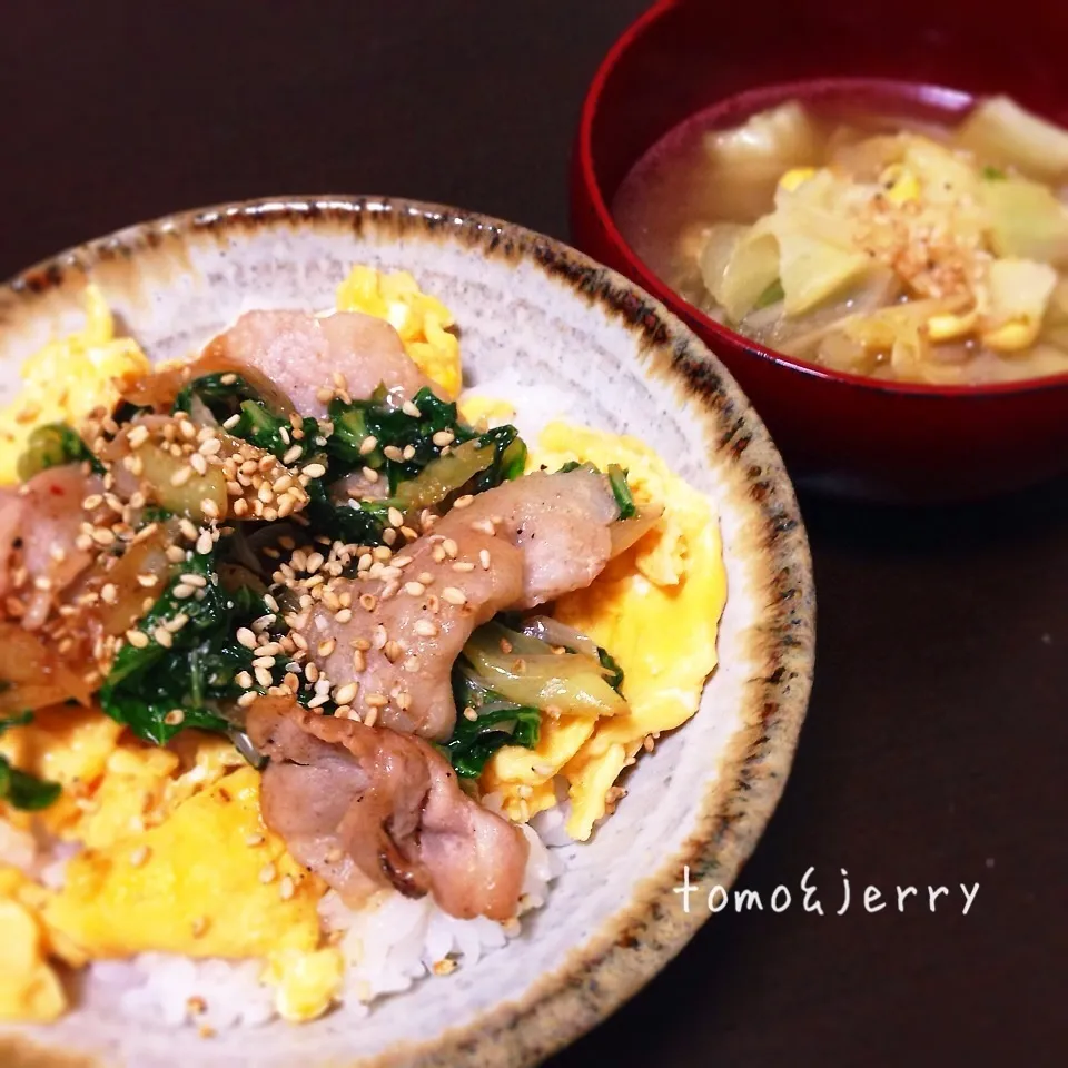 Snapdishの料理写真:手抜き豚丼|mugiさん