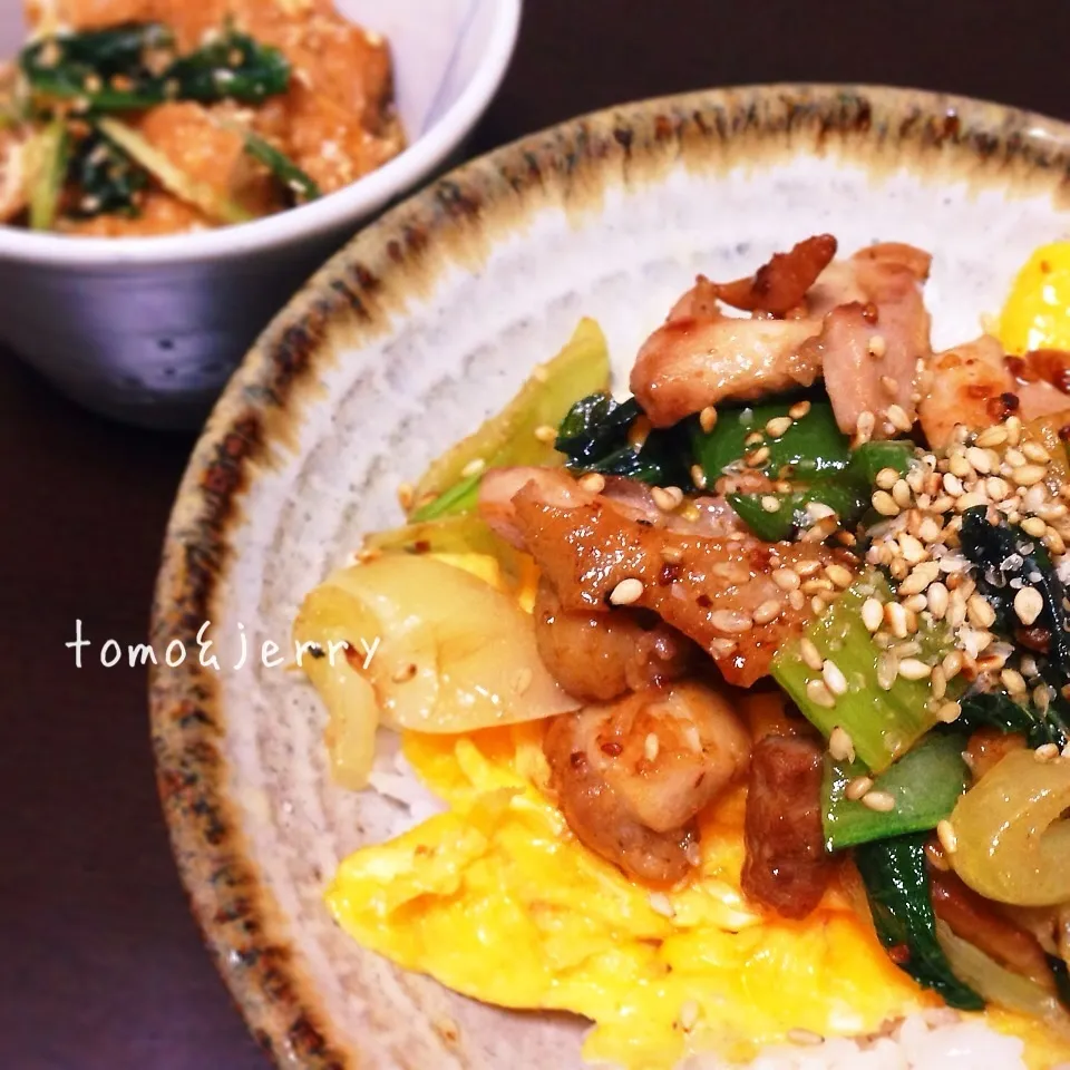 鳥とちんげん菜の親子丼？|mugiさん