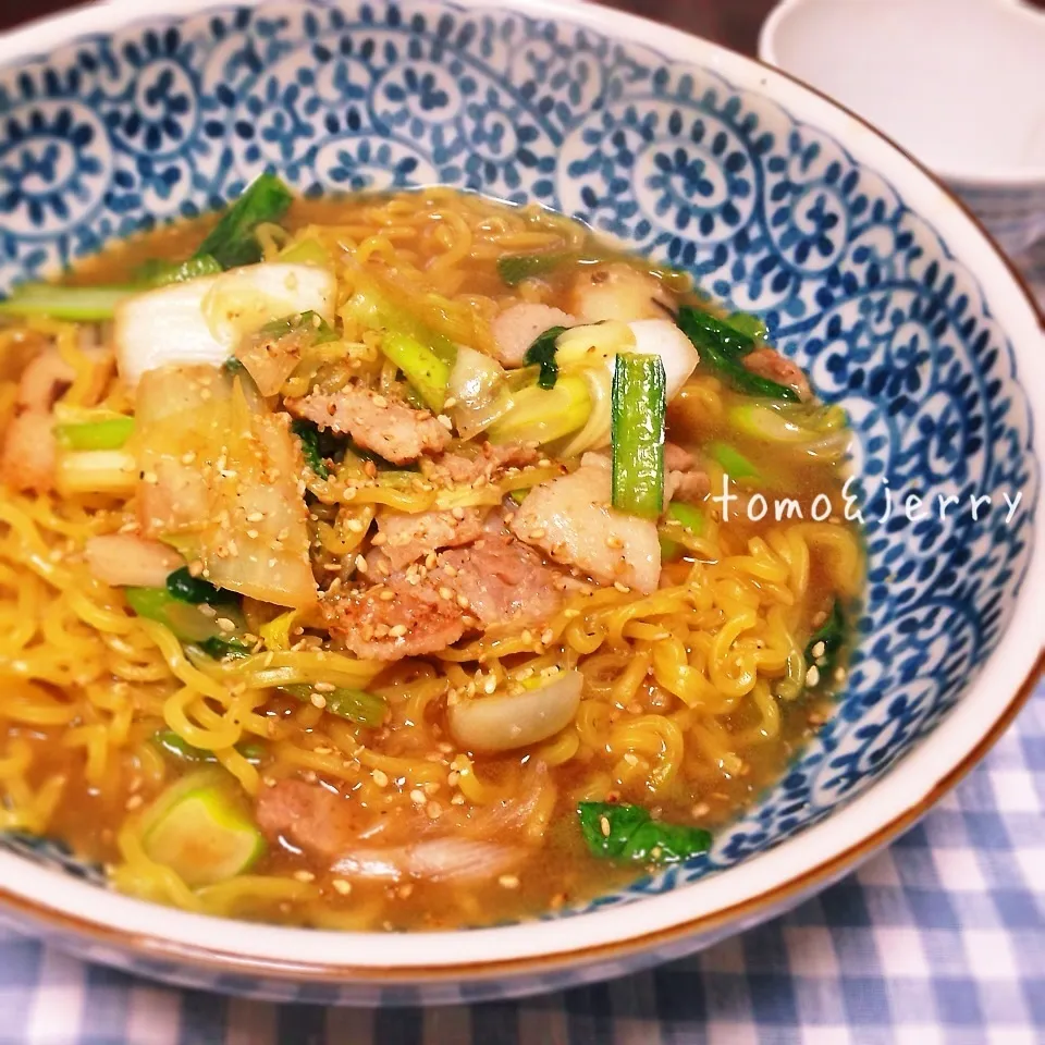 野菜たっぷりあんかけラーメン|mugiさん