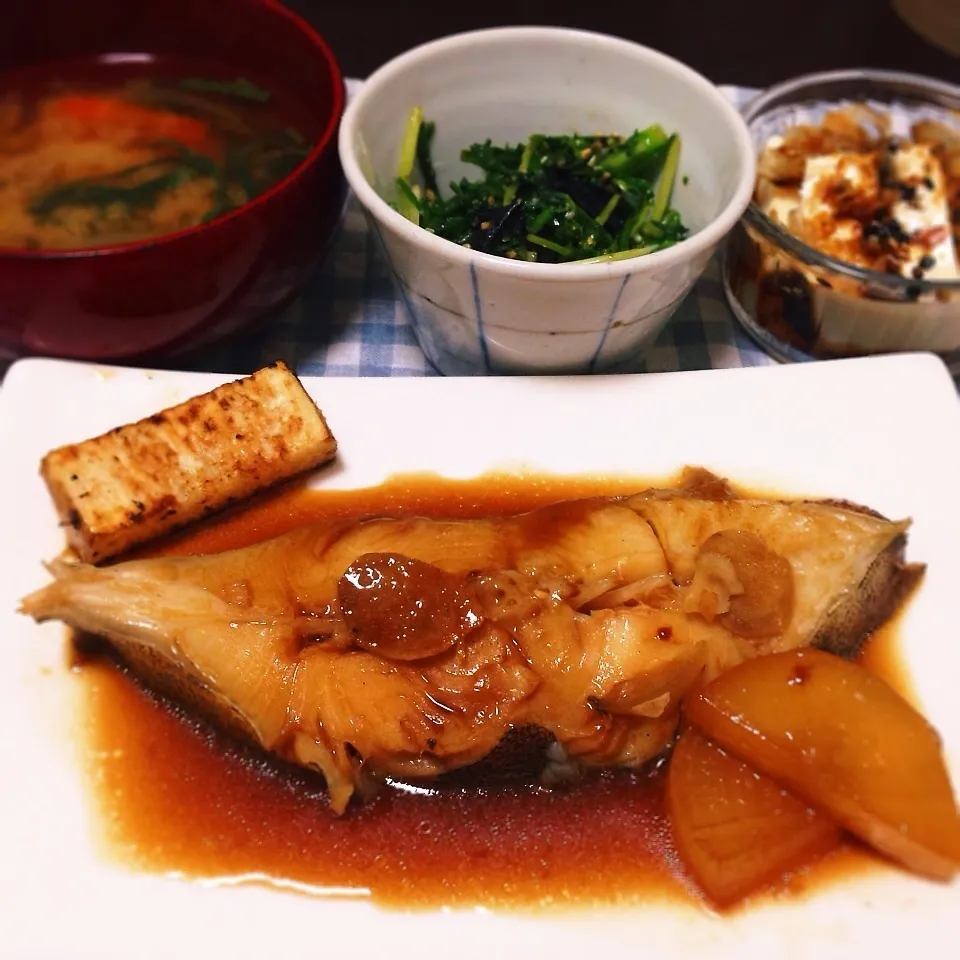 カレイの煮付け定食|mugiさん