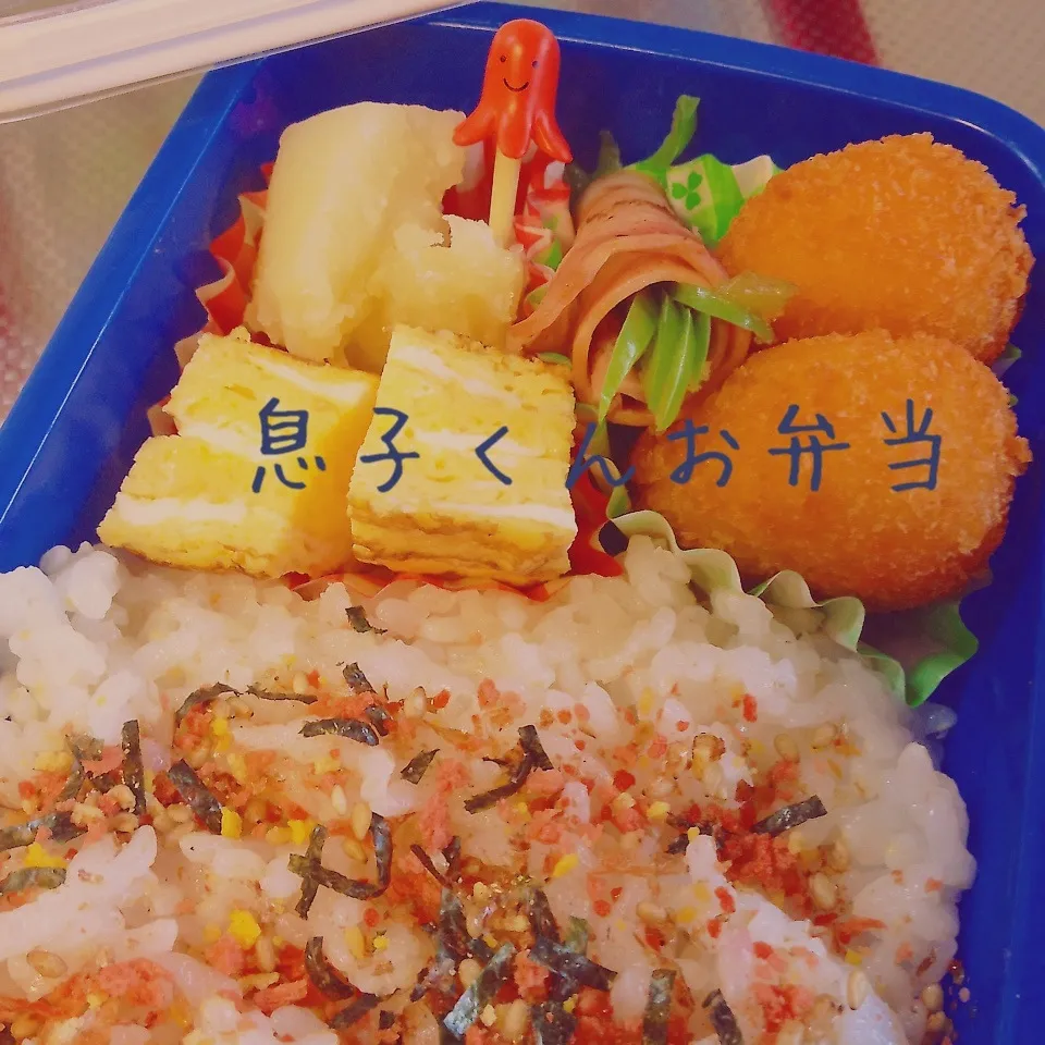 Snapdishの料理写真:息子くんお弁当|harutomomamaさん