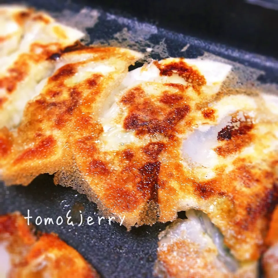 Snapdishの料理写真:ひだなし！焼き餃子|mugiさん