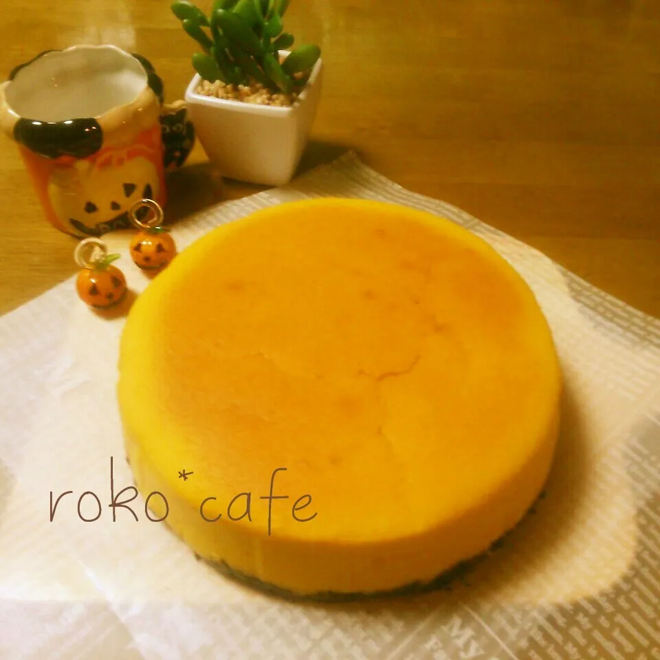 Snapdishの料理写真:かぼちゃのNYチーズケーキ|roko*cafe sweetsさん