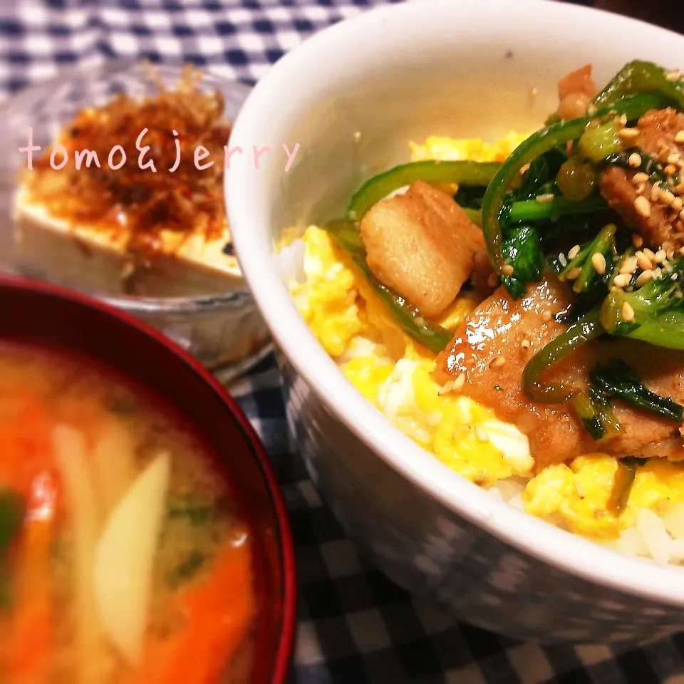 トモ丼♪(豚にんにく醤油丼)|mugiさん