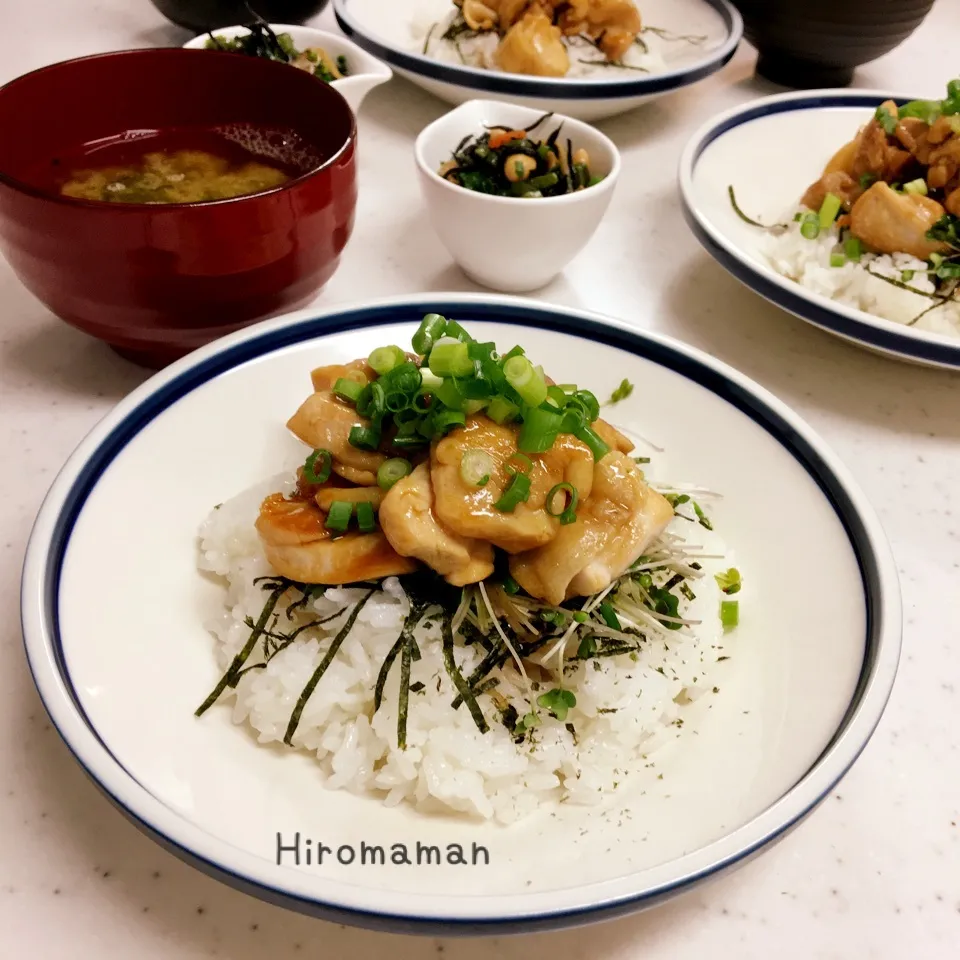 焼き鳥丼|ω・｀)！|ひろママさん