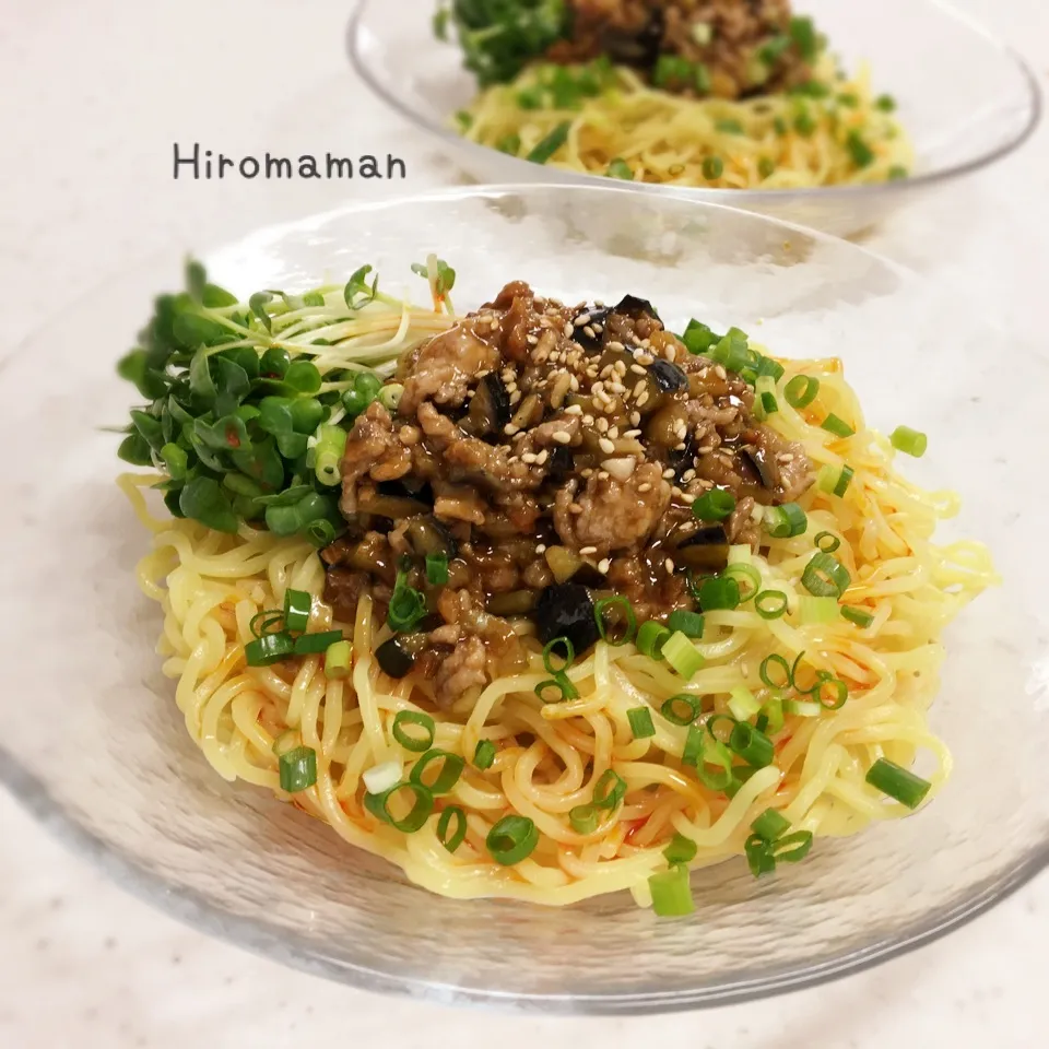 コロコロ茄子入り♡汁なし担々麺♪|ひろママさん