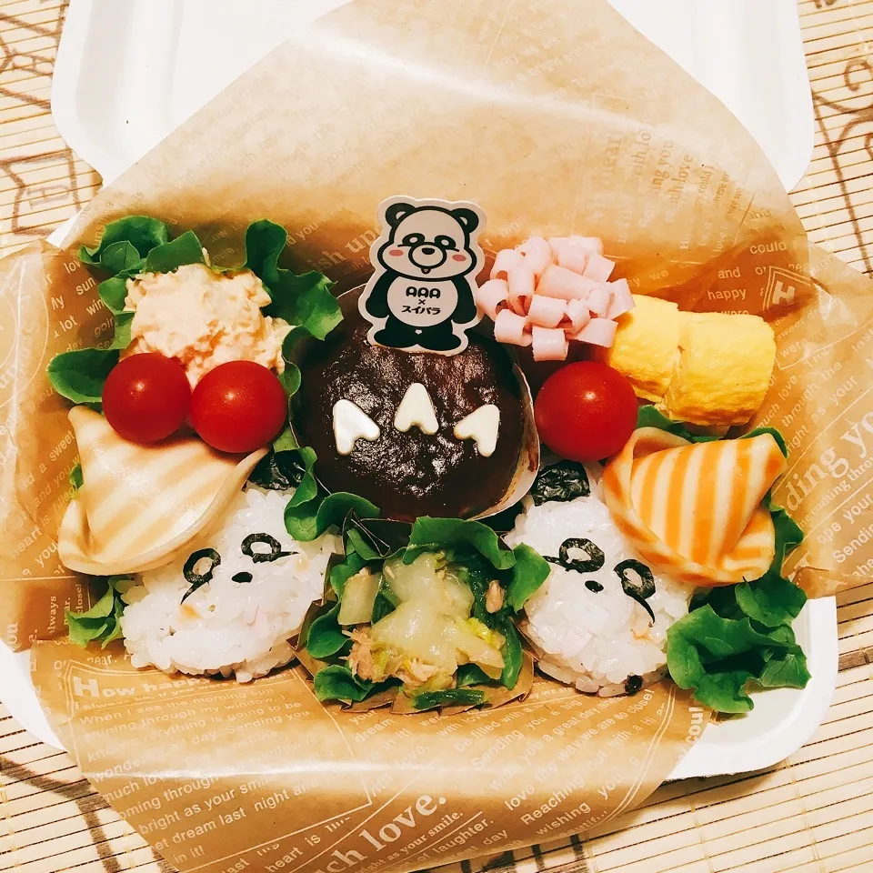 Snapdishの料理写真:えーパンダ弁当´›﹏‹`|りんごさん