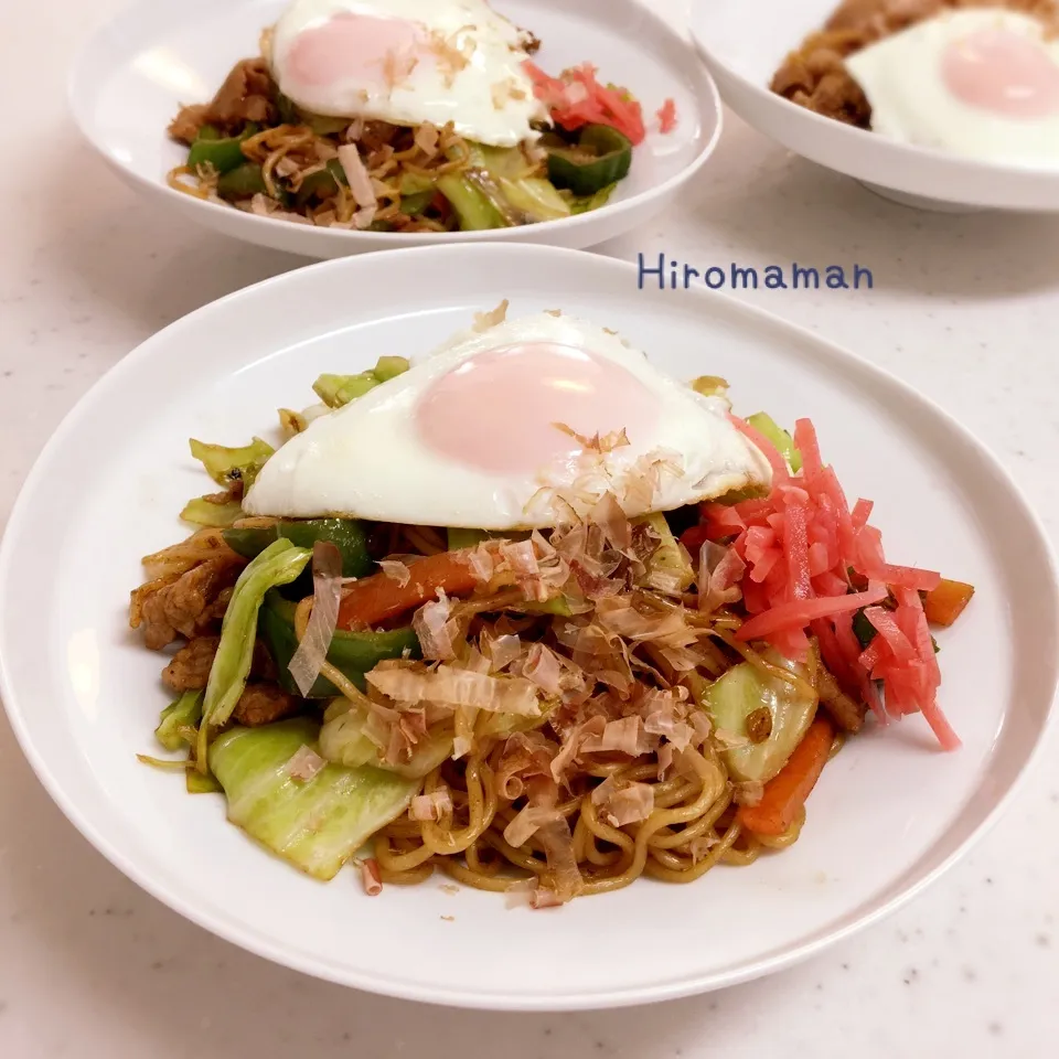 焼きそばランチ|ω・｀)！|ひろママさん