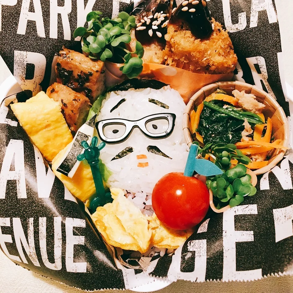 Snapdishの料理写真:ピコ太郎弁当(´∀｀*)|りんごさん