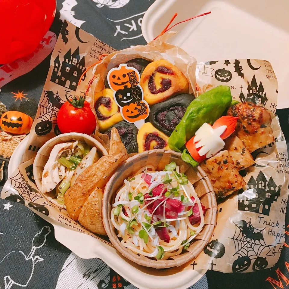 ちょっとだけハロウィン弁当🎃🎃|りんごさん