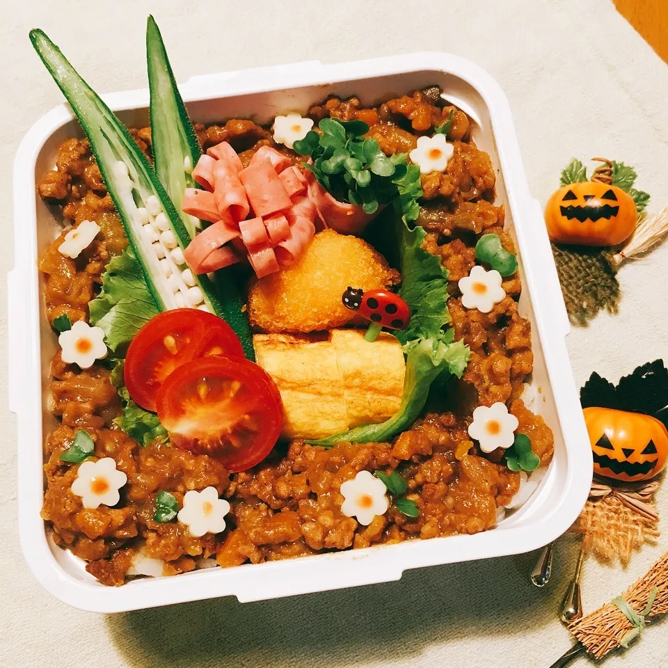 ドライカレー弁当|りんごさん