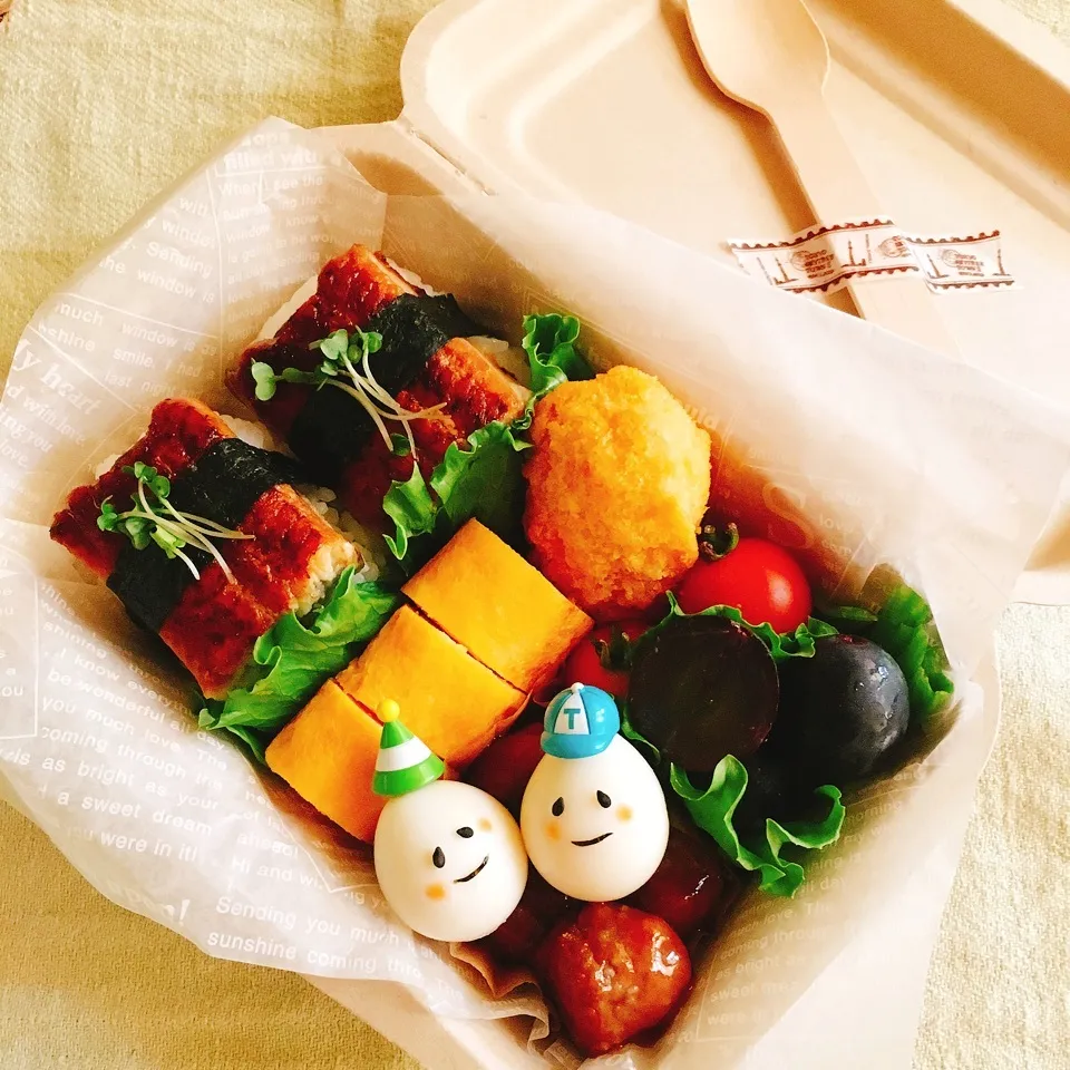 Snapdishの料理写真:うなぎ握り弁当♡♡|りんごさん