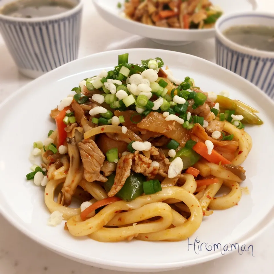 豚キムチ焼うどーん♪|ひろママさん