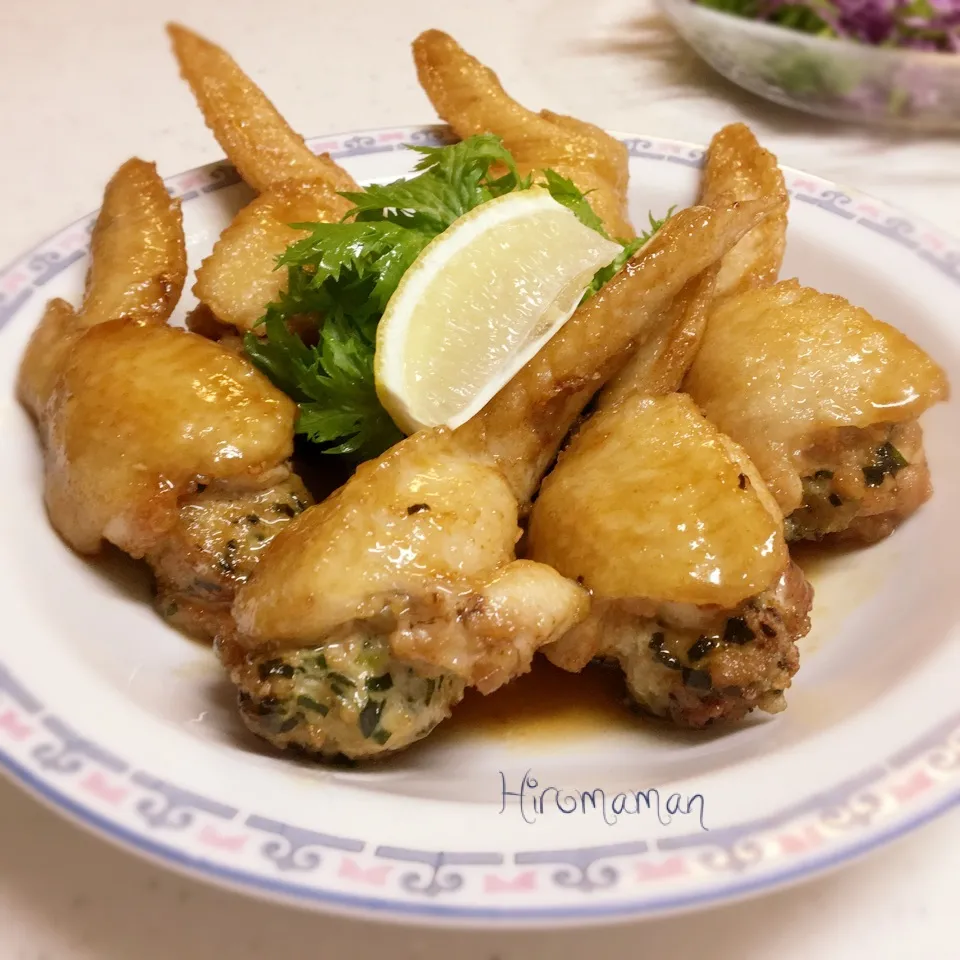 手羽餃子の甘酢醤油ダレ♡|ひろママさん