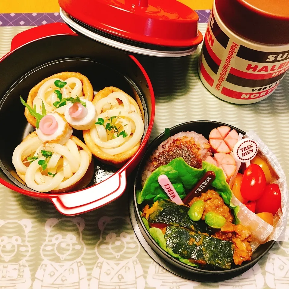 麺のお弁当😋💞ワンコ、りんごちゃんハピバ💞⭐️|りんごさん