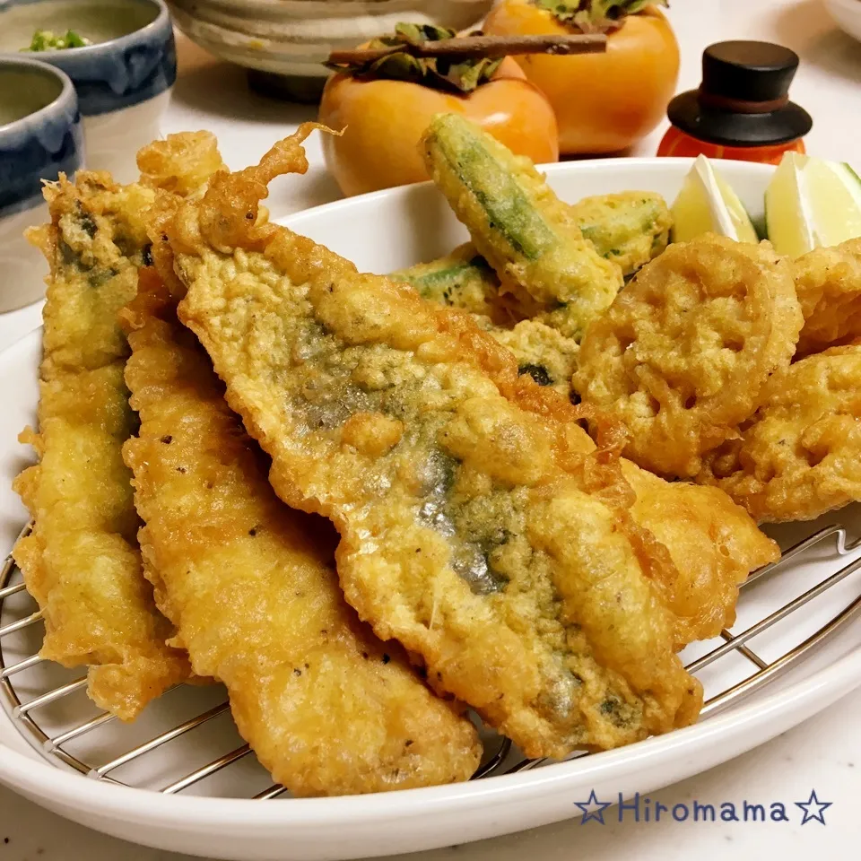 ふわっカリッ♪鰯のカレーチーズ卵天ぷら♡|ひろママさん