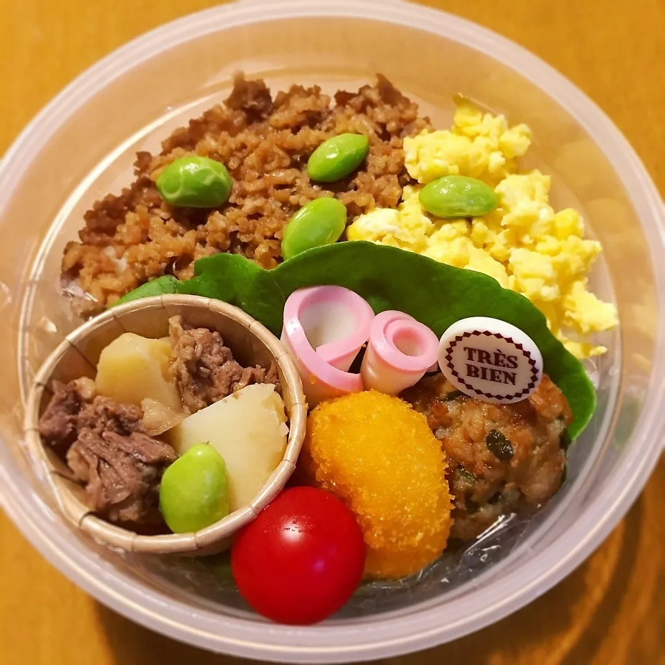 Snapdishの料理写真:そぼろ弁当|りんごさん