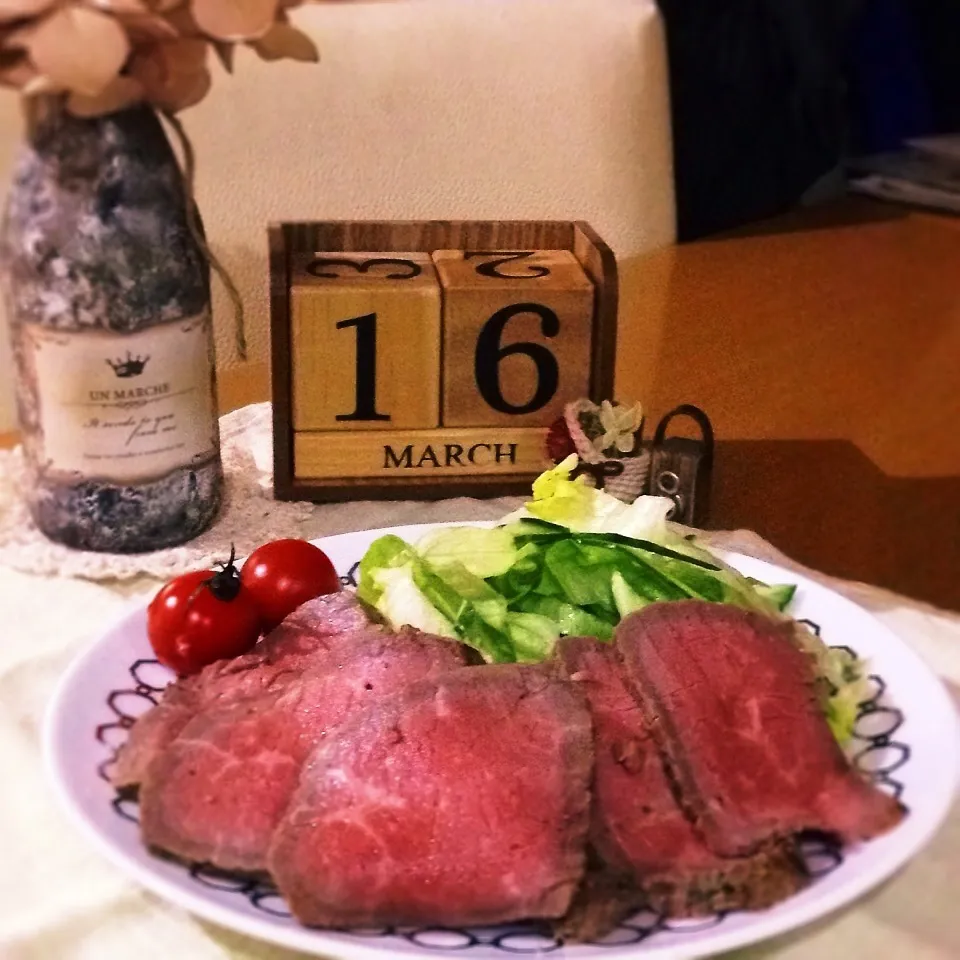 Snapdishの料理写真:ローストビーフ|りんごさん