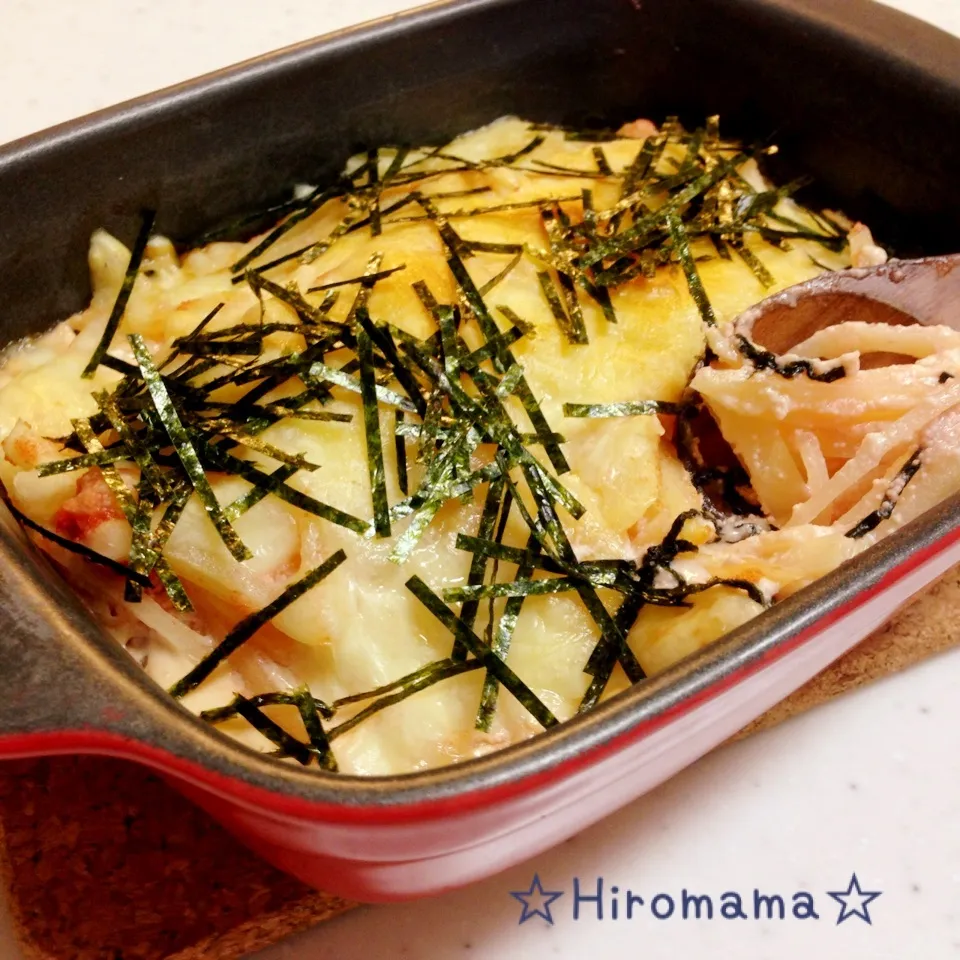 じゃがいも明太のマヨチーズ焼き♪|ひろママさん