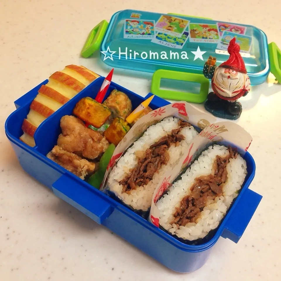 Snapdishの料理写真:焼き肉おにぎらず弁当(o´罒`o)|ひろママさん