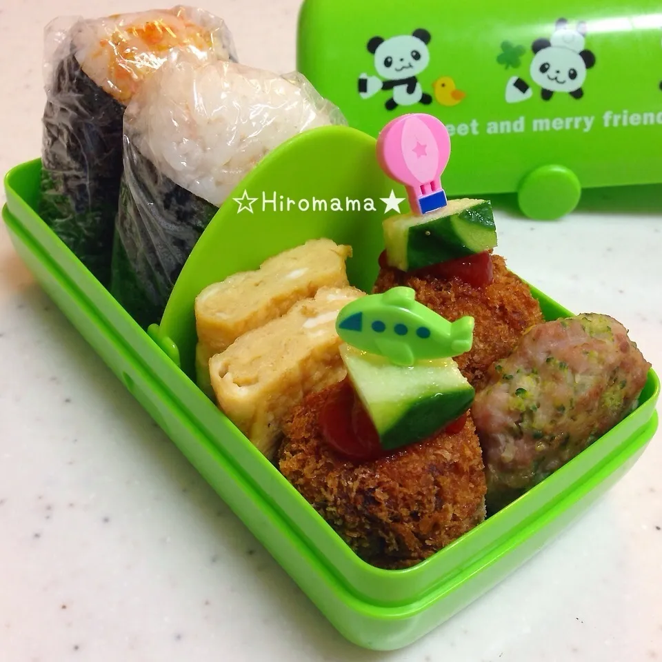 Snapdishの料理写真:おにぎり弁当♪続く…|ひろママさん