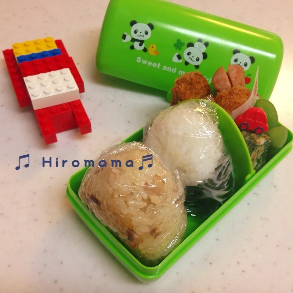 Snapdishの料理写真:おにぎり弁当(Ŏ◊Ŏ ‧̣̥̇)|ひろママさん