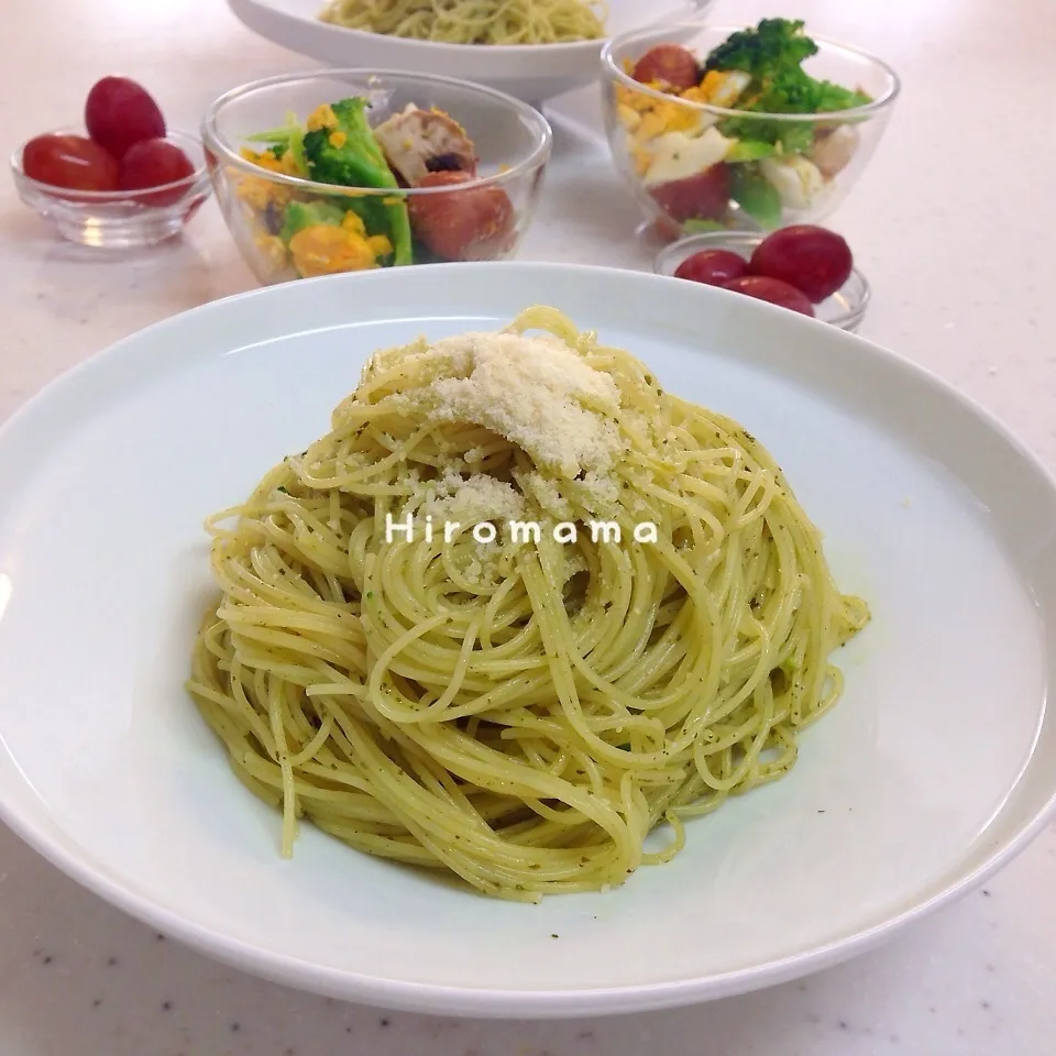 さっぱりと♪ジェノベーゼパスタ(๑˃̵ᴗ˂̵)و|ひろママさん