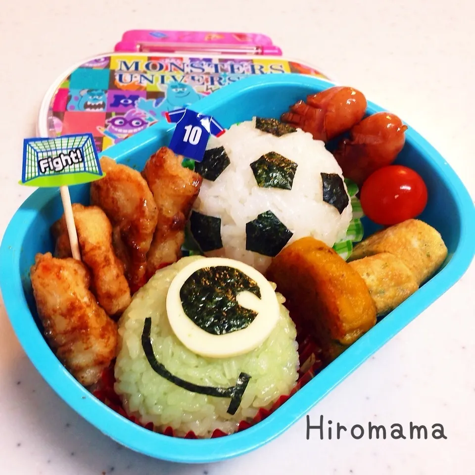 サッカー頑張れ♪弁当♡|ひろママさん