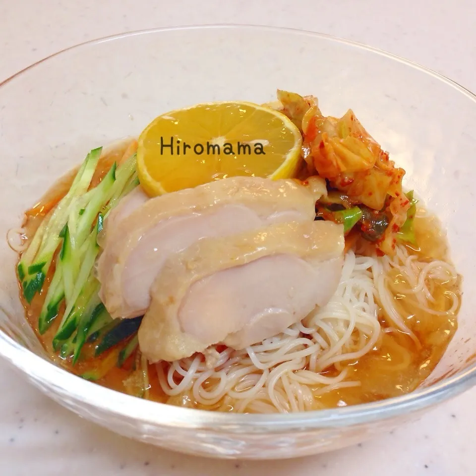 素麺deさっぱり♪ピリ辛冷麺☆|ひろママさん