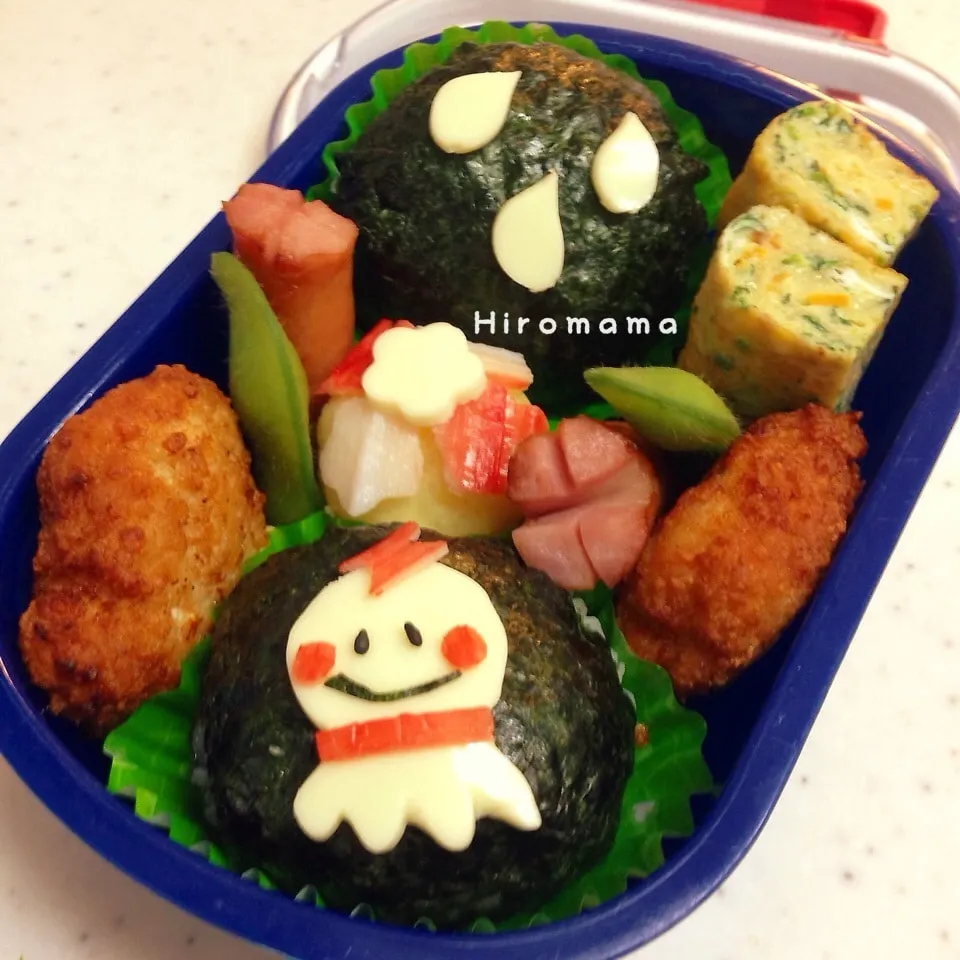 Snapdishの料理写真:てるてる坊主くん弁当♪|ひろママさん