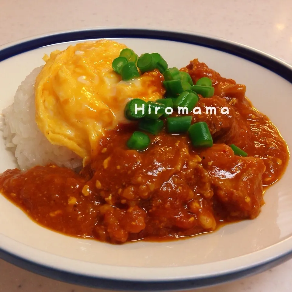 チキンカリー♪トロトロ卵のっけ♪|ひろママさん