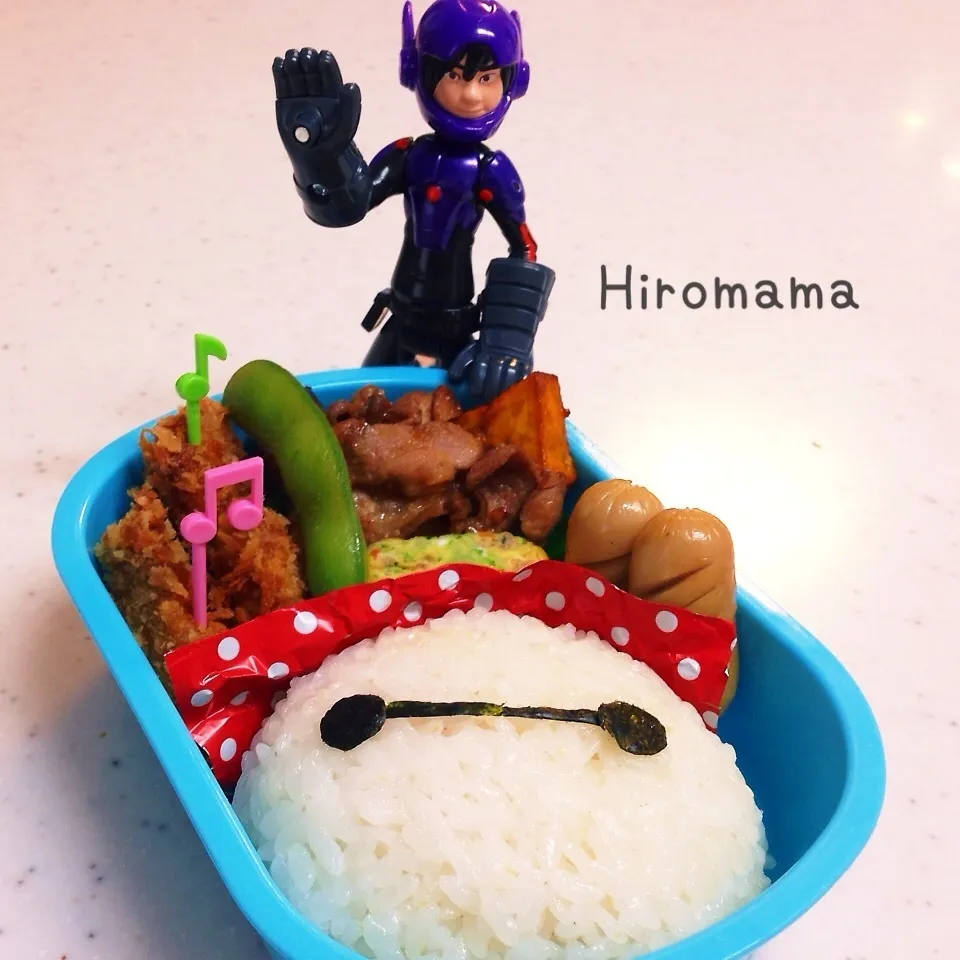 Snapdishの料理写真:ベイマックスおにぎり弁当♬|ひろママさん