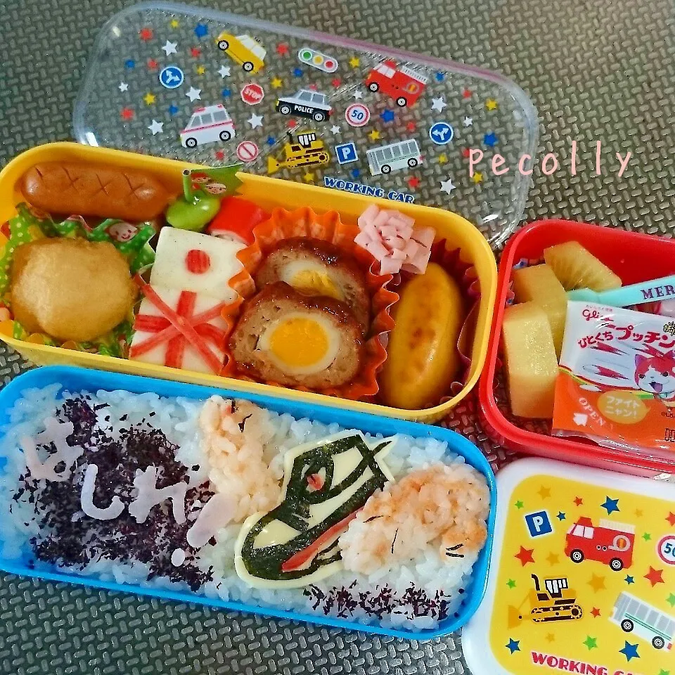 Snapdishの料理写真:小３・息子弁当(ばくそく？)|みきじょ〜さん