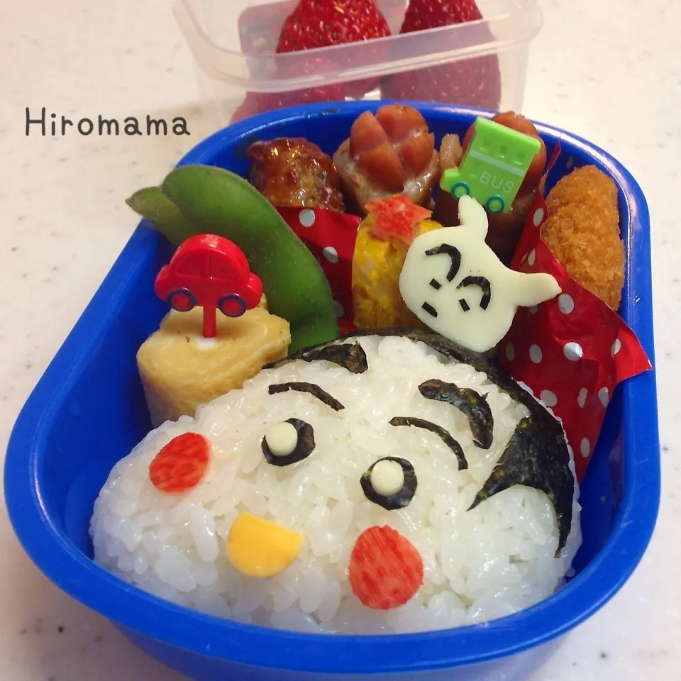 クレヨンしんちゃん弁当(*Θ∀Θ)σ|ひろママさん