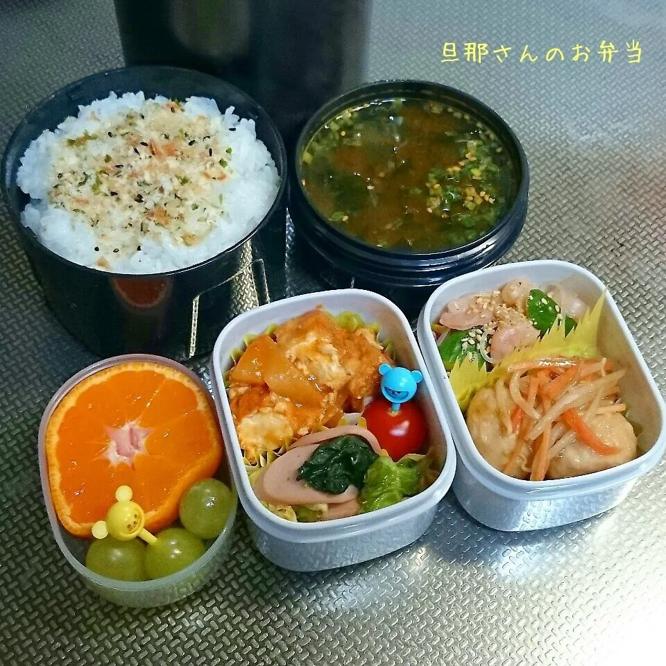 Snapdishの料理写真:旦那さんのお弁当|みきじょ〜さん