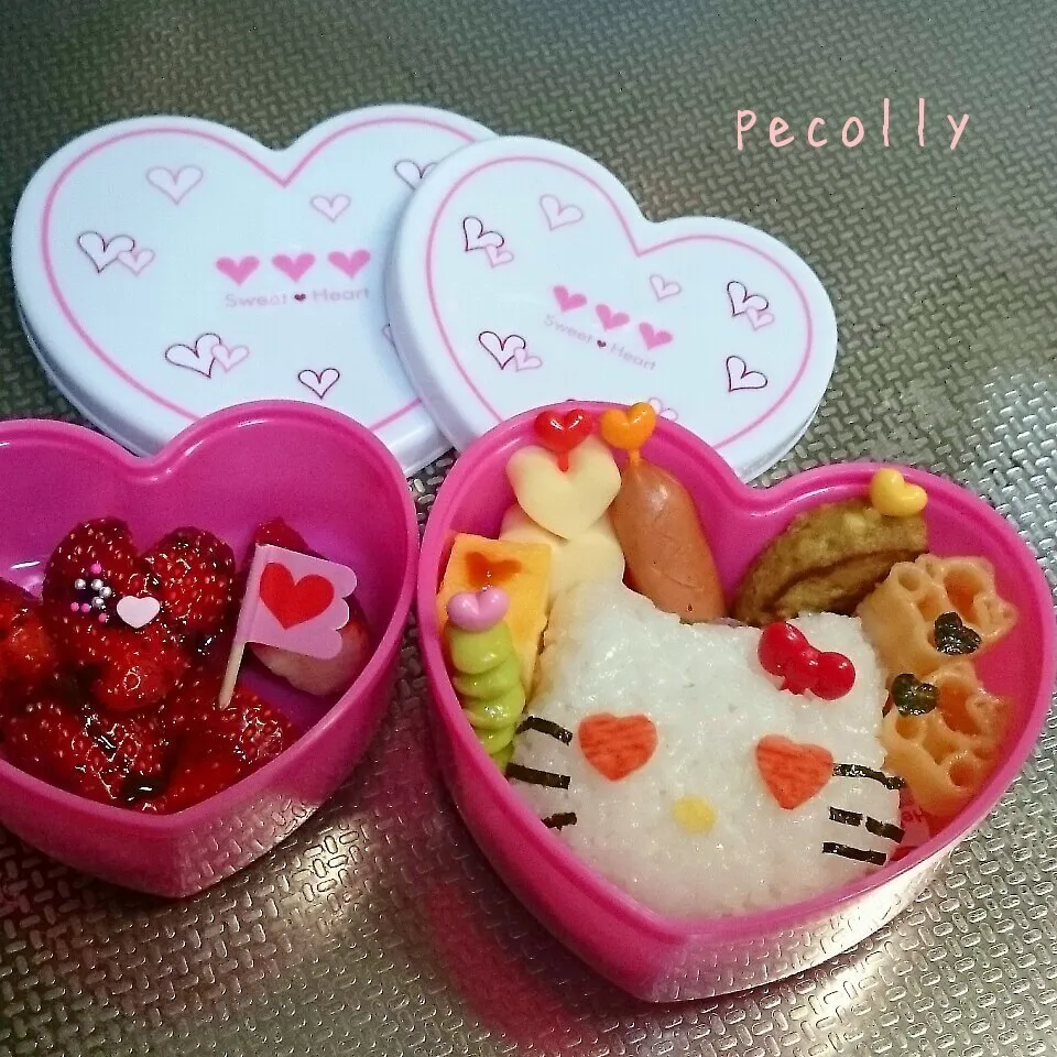 ｷﾃｨちゃん風・♡いっぱいのお弁当|みきじょ〜さん