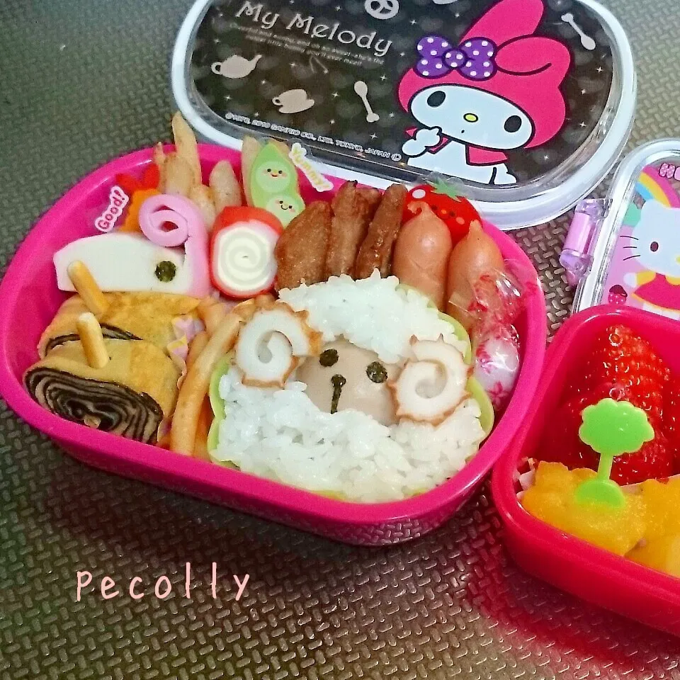 Snapdishの料理写真:ﾋﾂｼﾞのお弁当|みきじょ〜さん