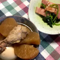 鶏肉と大根とたまごの煮物|あずきなこさん